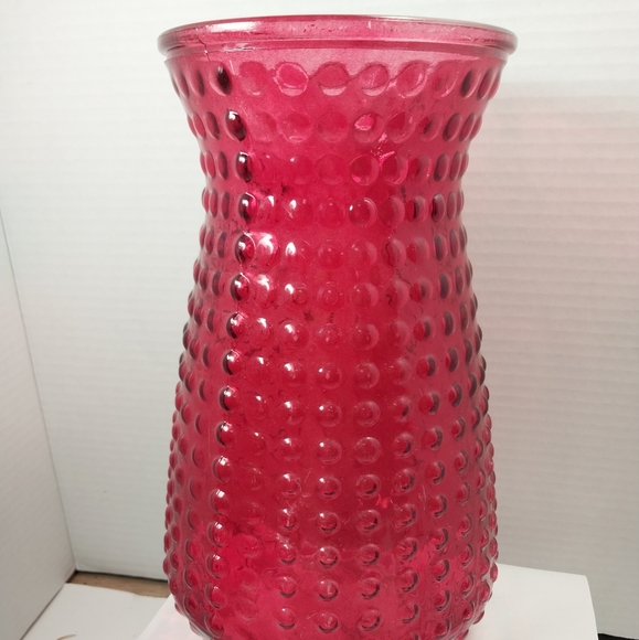 Accents Vintage Hobnail Hot Pink Vase Poshmark